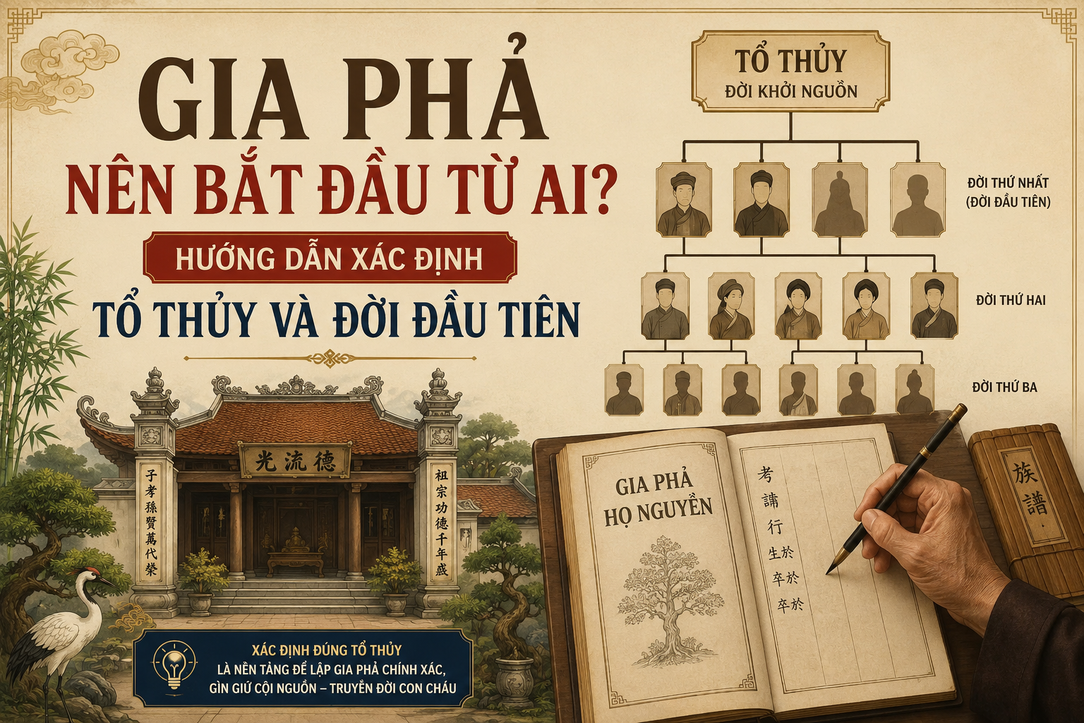 Gia Phả Nên Bắt Đầu Từ Ai? Hướng Dẫn Xác Định Tổ Thủy Và Đời Đầu Tiên