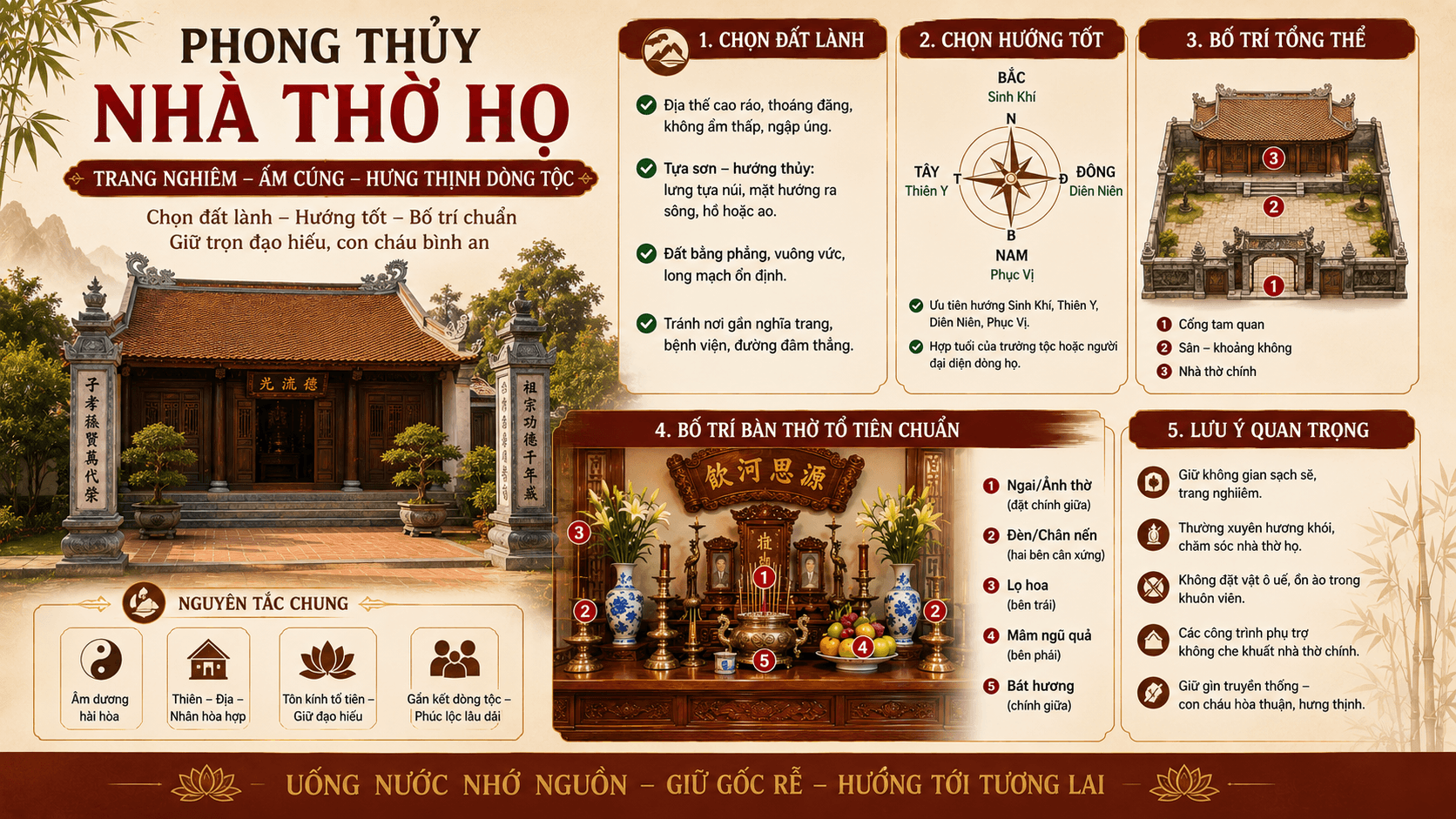 Phong Thủy Nhà Thờ Họ: Nguyên Tắc Xây Dựng Và Bố Trí Chuẩn
